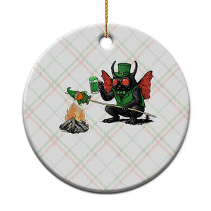 Funny Cryptid Mothman Ceramic Ornament St Patricks Day Gift TS12 1pc Christmas Plaid Print Your Wear
