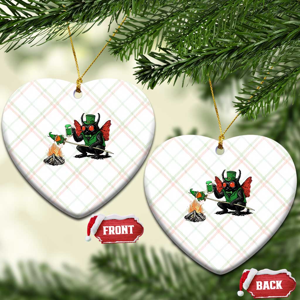 Funny Cryptid Mothman Ceramic Ornament St Patricks Day Gift TS12 Print Your Wear