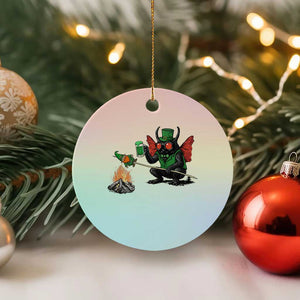 Funny Cryptid Mothman Ceramic Ornament St Patricks Day Gift TS12 1pc Pastel Print Your Wear