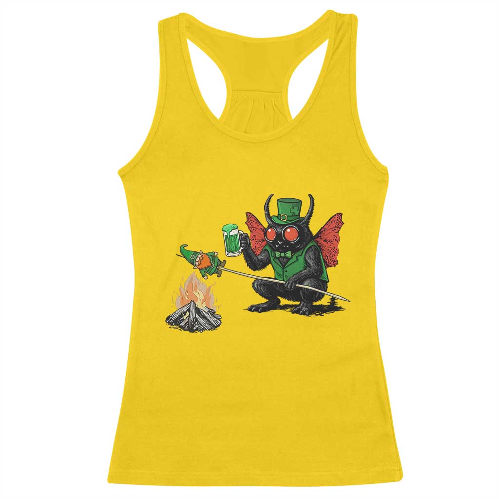 Funny Cryptid Mothman Racerback Tank Top St Patricks Day Gift TS12 Daisy Print Your Wear
