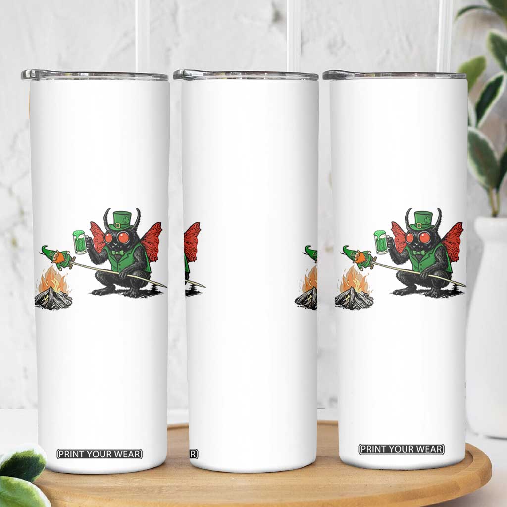Funny Cryptid Mothman Skinny Tumbler St Patricks Day Gift TS12 Print Your Wear