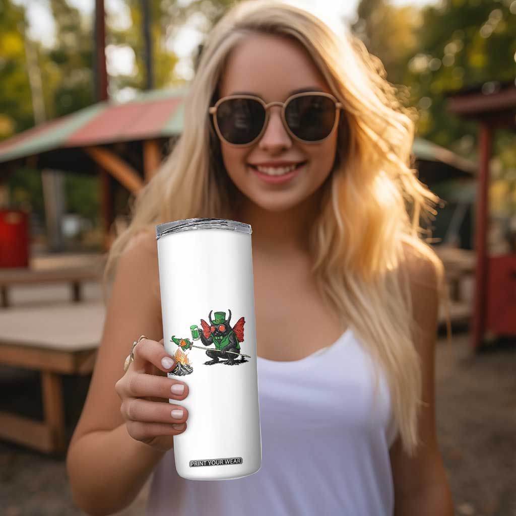 Funny Cryptid Mothman Skinny Tumbler St Patricks Day Gift TS12 Print Your Wear