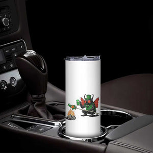 Funny Cryptid Mothman Skinny Tumbler St Patricks Day Gift TS12 Print Your Wear