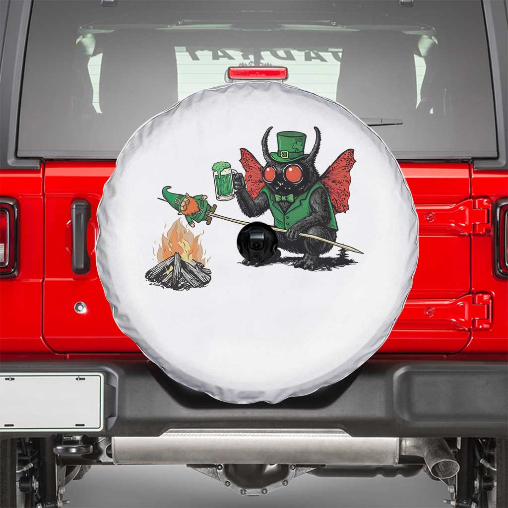 Funny Cryptid Mothman Spare Tire Cover St Patricks Day Gift TS12 White Print Your Wear