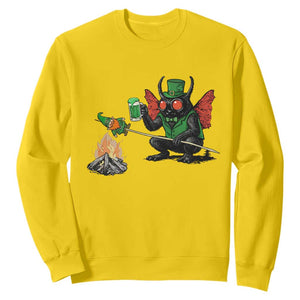 Funny Cryptid Mothman Sweatshirt St Patricks Day Gift TS12 Daisy Print Your Wear