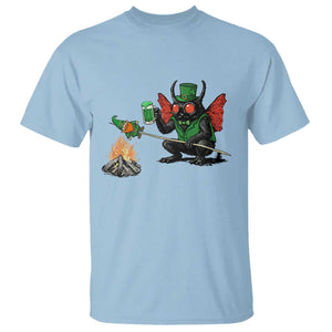 Funny Cryptid Mothman T Shirt St Patricks Day Gift TS12 Light Blue Print Your Wear