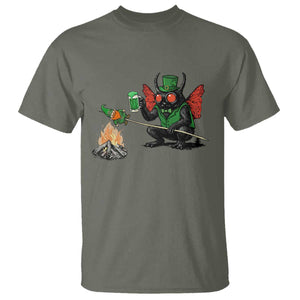 Funny Cryptid Mothman T Shirt St Patricks Day Gift TS12 Military Green Print Your Wear