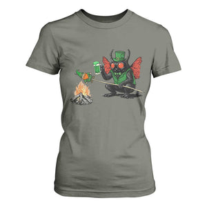 Funny Cryptid Mothman T Shirt For Women St Patricks Day Gift TS12 Military Green Print Your Wear