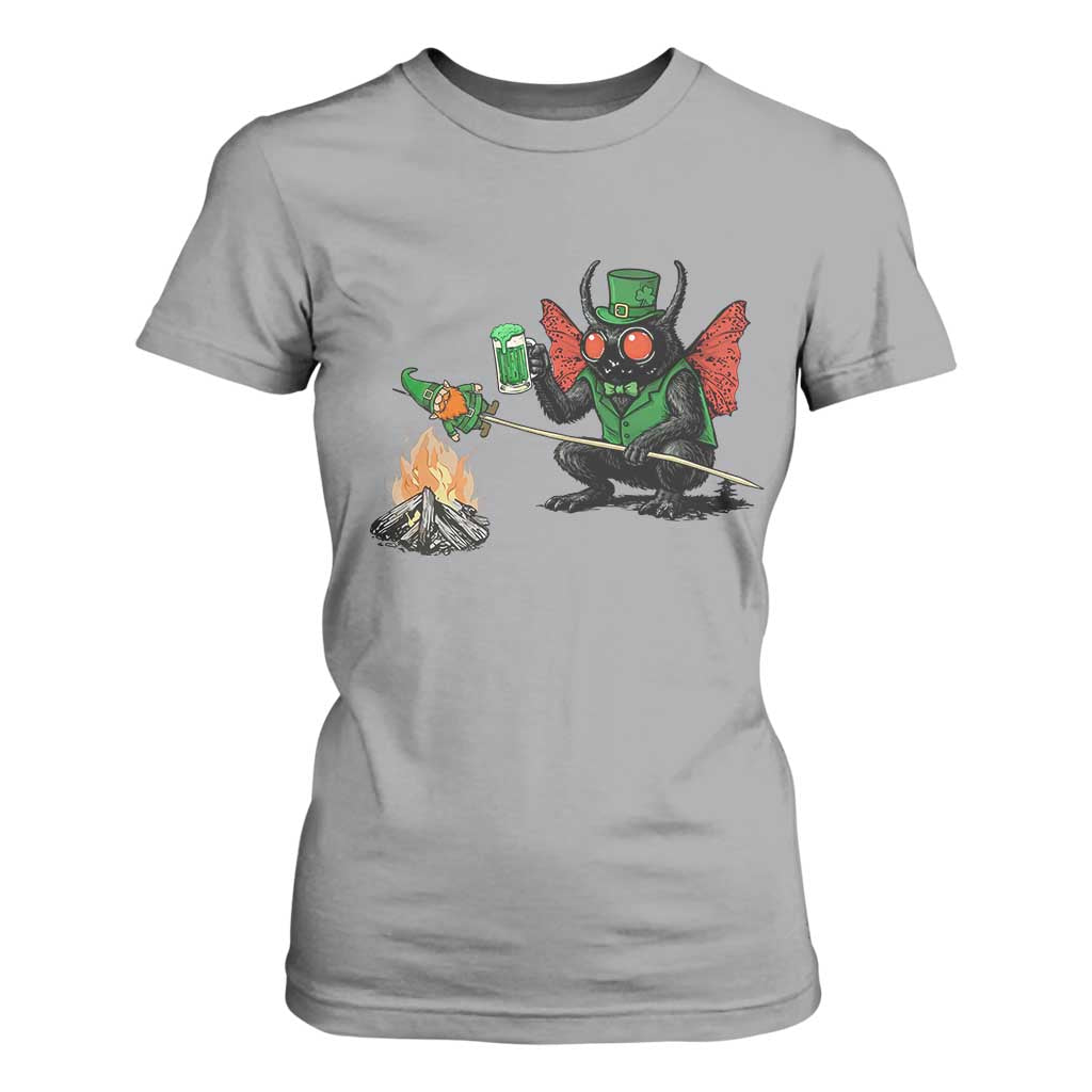 Funny Cryptid Mothman T Shirt For Women St Patricks Day Gift TS12 Sport Gray Print Your Wear