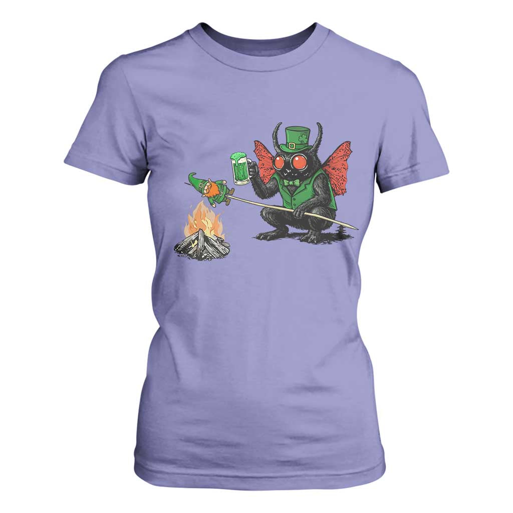 Funny Cryptid Mothman T Shirt For Women St Patricks Day Gift TS12 Violet Print Your Wear