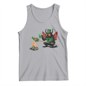 Funny Cryptid Mothman Tank Top St Patricks Day Gift TS12 Athletic Heather Print Your Wear