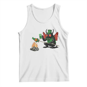 Funny Cryptid Mothman Tank Top St Patricks Day Gift TS12 White Print Your Wear