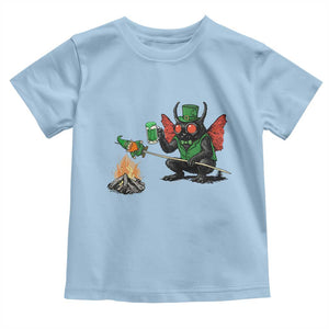 Funny Cryptid Mothman Toddler T Shirt St Patricks Day Gift TS12 Light Blue Print Your Wear