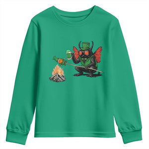 Funny Cryptid Mothman Youth Sweatshirt St Patricks Day Gift TS12 Irish Green Print Your Wear