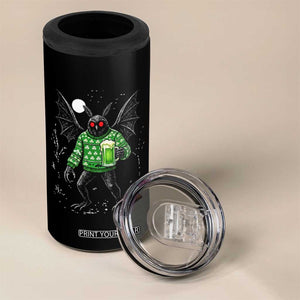 Funny Mothman St Patricks Day 4 in 1 Can Cooler Tumbler Gift For Cryptid Lovers TS12 Print Your Wear