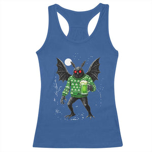 Funny Mothman St Patricks Day Racerback Tank Top Gift For Cryptid Lovers TS12 Royal Blue Print Your Wear