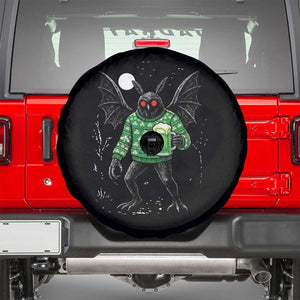 Funny Mothman St Patricks Day Spare Tire Cover Gift For Cryptid Lovers TS12 Black Print Your Wear