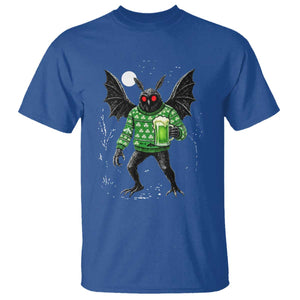 Funny Mothman St Patricks Day T Shirt Gift For Cryptid Lovers TS12 Royal Blue Print Your Wear