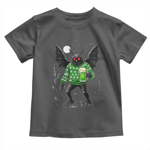 Funny Mothman St Patricks Day Toddler T Shirt Gift For Cryptid Lovers TS12 Dark Heather Print Your Wear