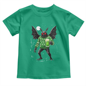 Funny Mothman St Patricks Day Toddler T Shirt Gift For Cryptid Lovers TS12 Irish Green Print Your Wear