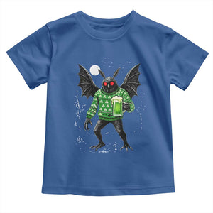 Funny Mothman St Patricks Day Toddler T Shirt Gift For Cryptid Lovers TS12 Royal Blue Print Your Wear