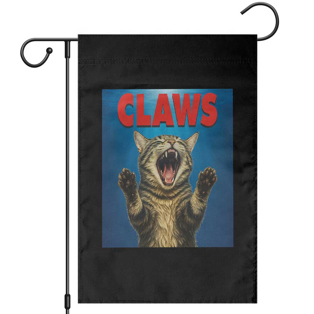 Funny Claws Cat Garden Flag Horror Movie Parody TS12 White Print Your Wear