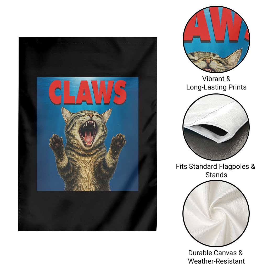 Funny Claws Cat Garden Flag Horror Movie Parody TS12 Print Your Wear