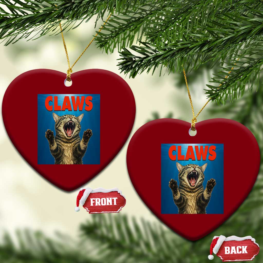 Funny Claws Cat Ceramic Ornament Horror Movie Parody TS12 Print Your Wear