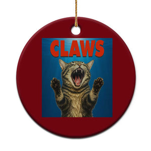 Funny Claws Cat Ceramic Ornament Horror Movie Parody TS12 1pc Red Print Your Wear