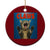 Funny Claws Cat Ceramic Ornament Horror Movie Parody TS12 1pc Red Print Your Wear