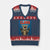 Funny Claws Cat V-Neck Knit Sweater Vest Horror Movie Parody TS12 Navy Red Print Your Wear