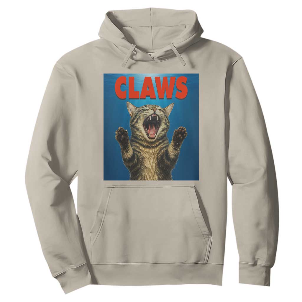 Funny Claws Cat Hoodie Horror Movie Parody TS12 Sand Print Your Wear