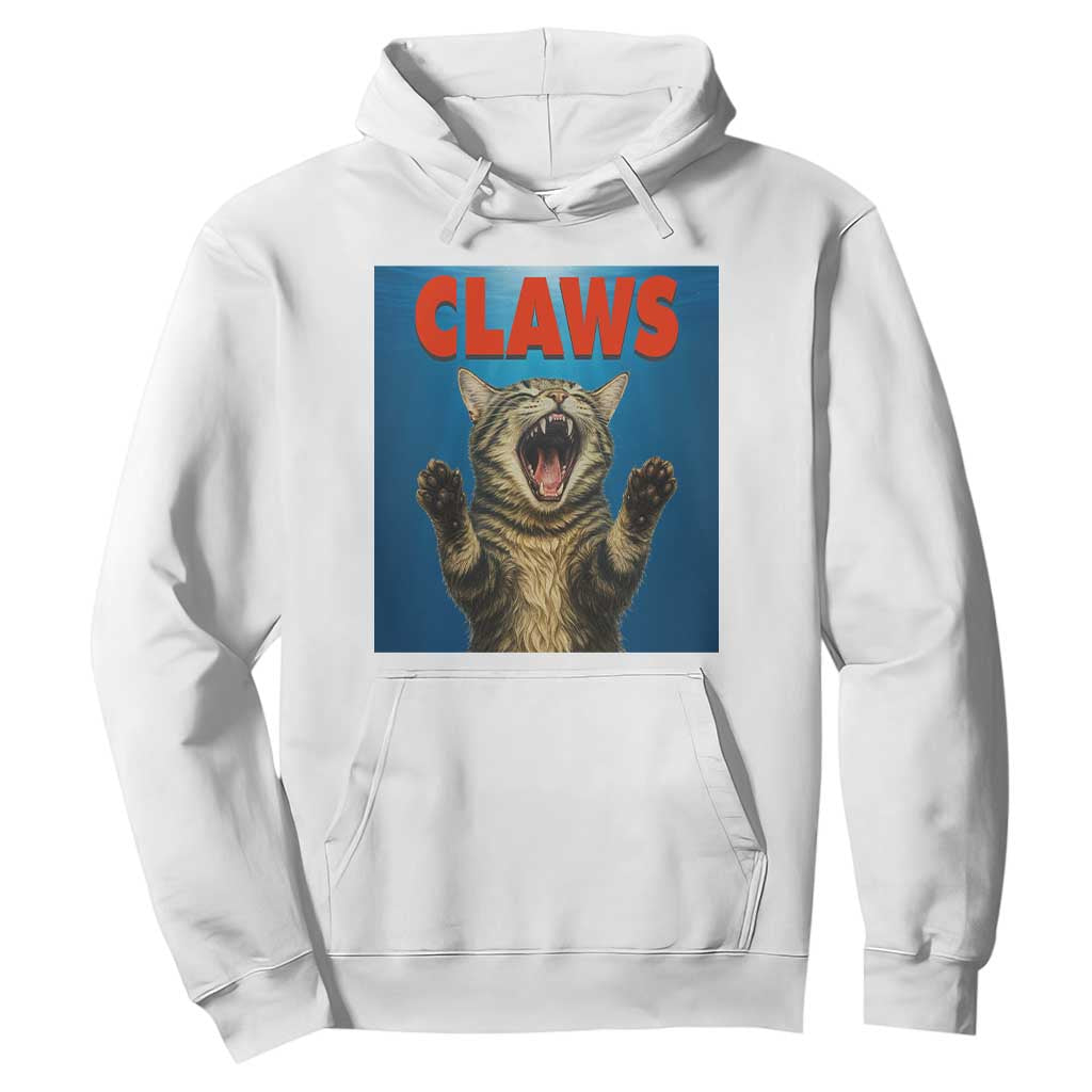 Funny Claws Cat Hoodie Horror Movie Parody TS12 White Print Your Wear