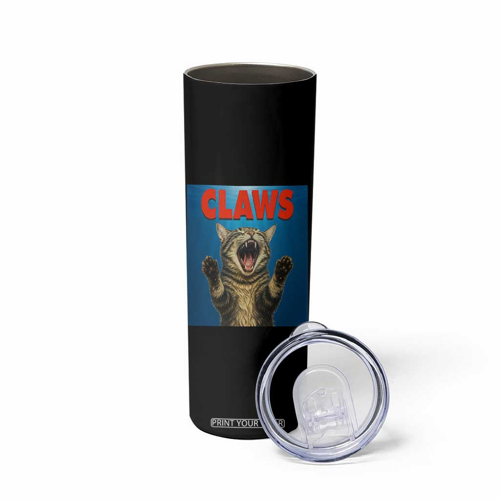 Funny Claws Cat Skinny Tumbler Horror Movie Parody TS12 Print Your Wear