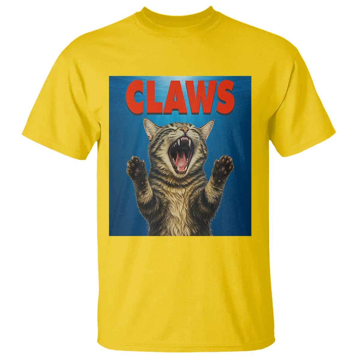 Funny Claws Cat T Shirt Horror Movie Parody TS12 Daisy Print Your Wear