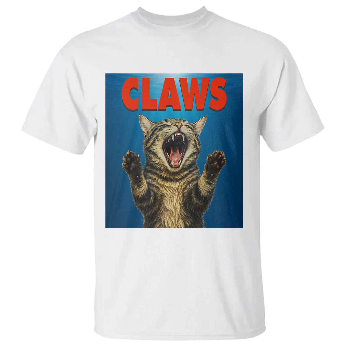 Funny Claws Cat T Shirt Horror Movie Parody TS12 White Print Your Wear