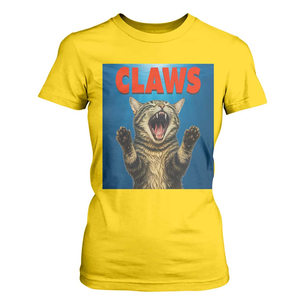 Funny Claws Cat T Shirt For Women Horror Movie Parody TS12 Daisy Print Your Wear