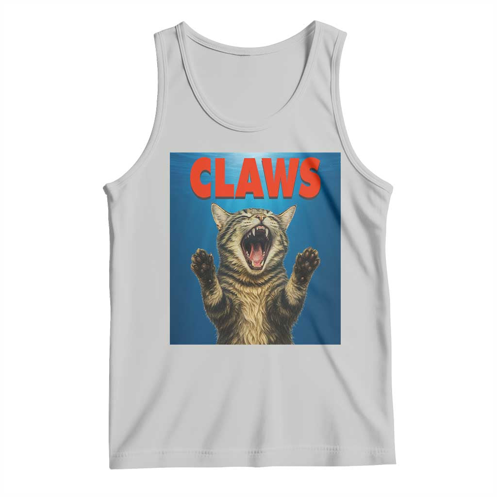 Funny Claws Cat Tank Top Horror Movie Parody TS12 Ash Print Your Wear