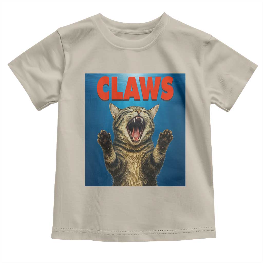 Funny Claws Cat Toddler T Shirt Horror Movie Parody TS12 Sand Print Your Wear