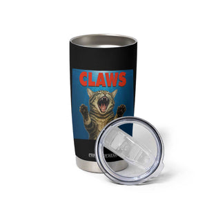 Funny Claws Cat Tumbler Cup Horror Movie Parody TS12 Print Your Wear