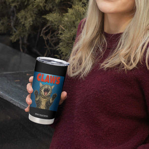 Funny Claws Cat Tumbler Cup Horror Movie Parody TS12 Print Your Wear