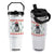 Funny Xmas Black Cat Flip Straw Tumbler Christmas Tree Killer Santa Kitten TS12 One Size: 30 oz White Print Your Wear