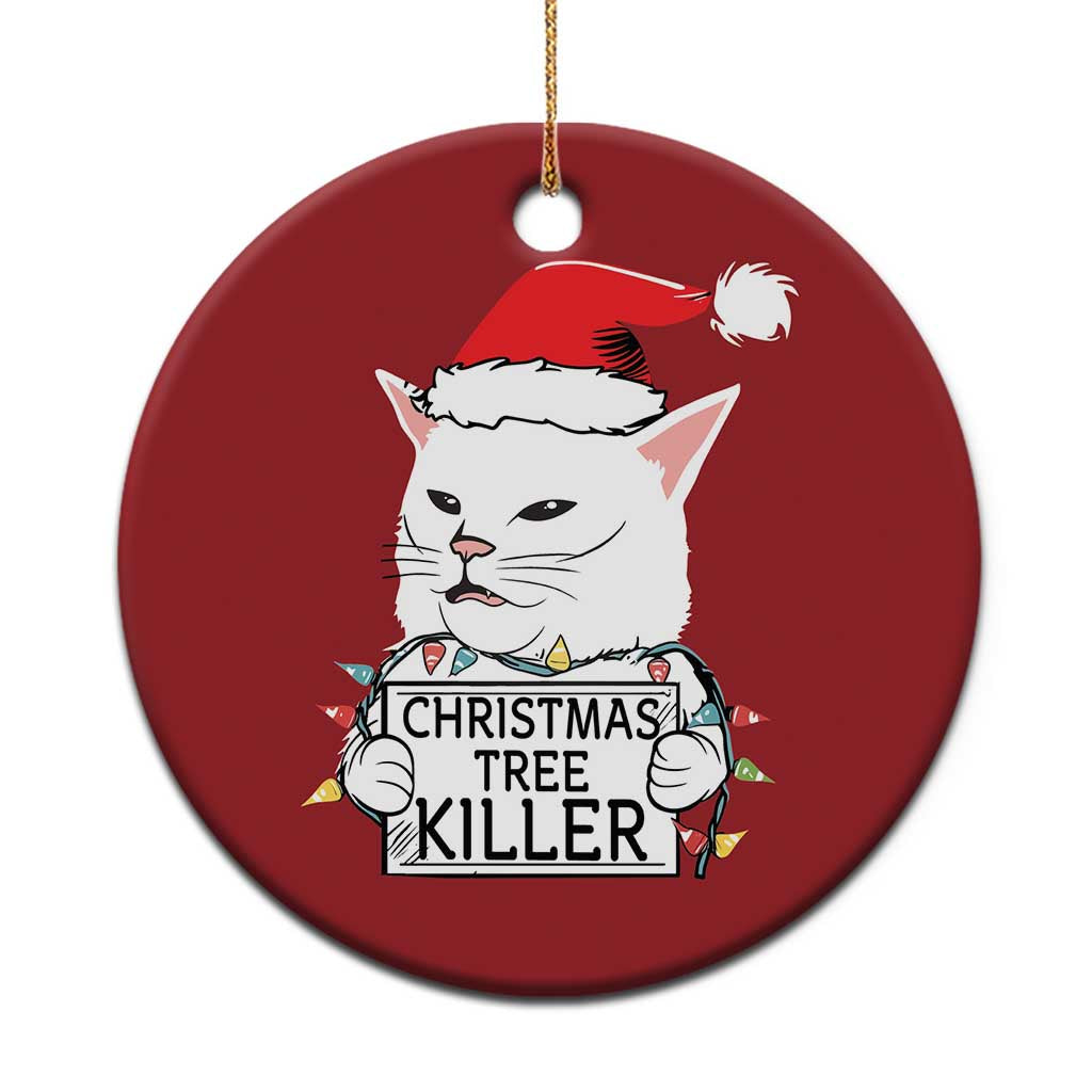 Funny Xmas Grumpy Cat Christmas Ornament Xmas Tree Killer Santa Kitten TS12 Print Your Wear