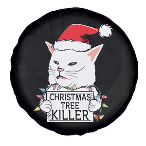 Funny Xmas Grumpy Cat Spare Tire Cover Christmas Tree Killer Santa Kitten TS12 Print Your Wear