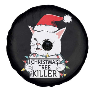 Funny Xmas Grumpy Cat Spare Tire Cover Christmas Tree Killer Santa Kitten TS12 Print Your Wear