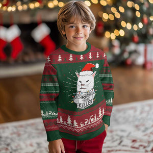 Funny Xmas Grumpy Cat Ugly Christmas Sweater Xmas Tree Killer Santa Kitten TS12 Christmas Print Your Wear
