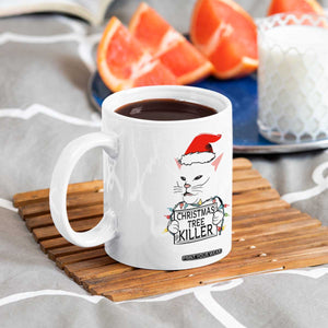 Funny Xmas Grumpy Cat Coffee Mug Christmas Tree Killer Santa Kitten TS12 Print Your Wear