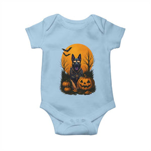 Cool German Shepherd Police Dog Celebrate Halloween Baby Onesie TS12 Light Blue Print Your Wear