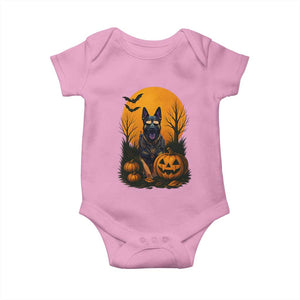 Cool German Shepherd Police Dog Celebrate Halloween Baby Onesie TS12 Light Pink Print Your Wear
