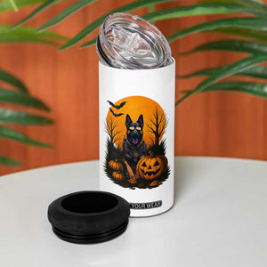 Cool German Shepherd Police Dog Celebrate Halloween 4 in 1 Can Cooler Tumbler TS12 Print Your Wear